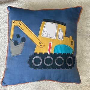 Digger Throw Pillow